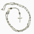 Handmade Sterling Silver & Jasper Five-Decade Rosary – One of One (21″ Length)