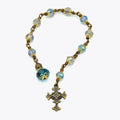 Handmade Copper & Crystal Pocket Chaplet – One of One (9″ Length)