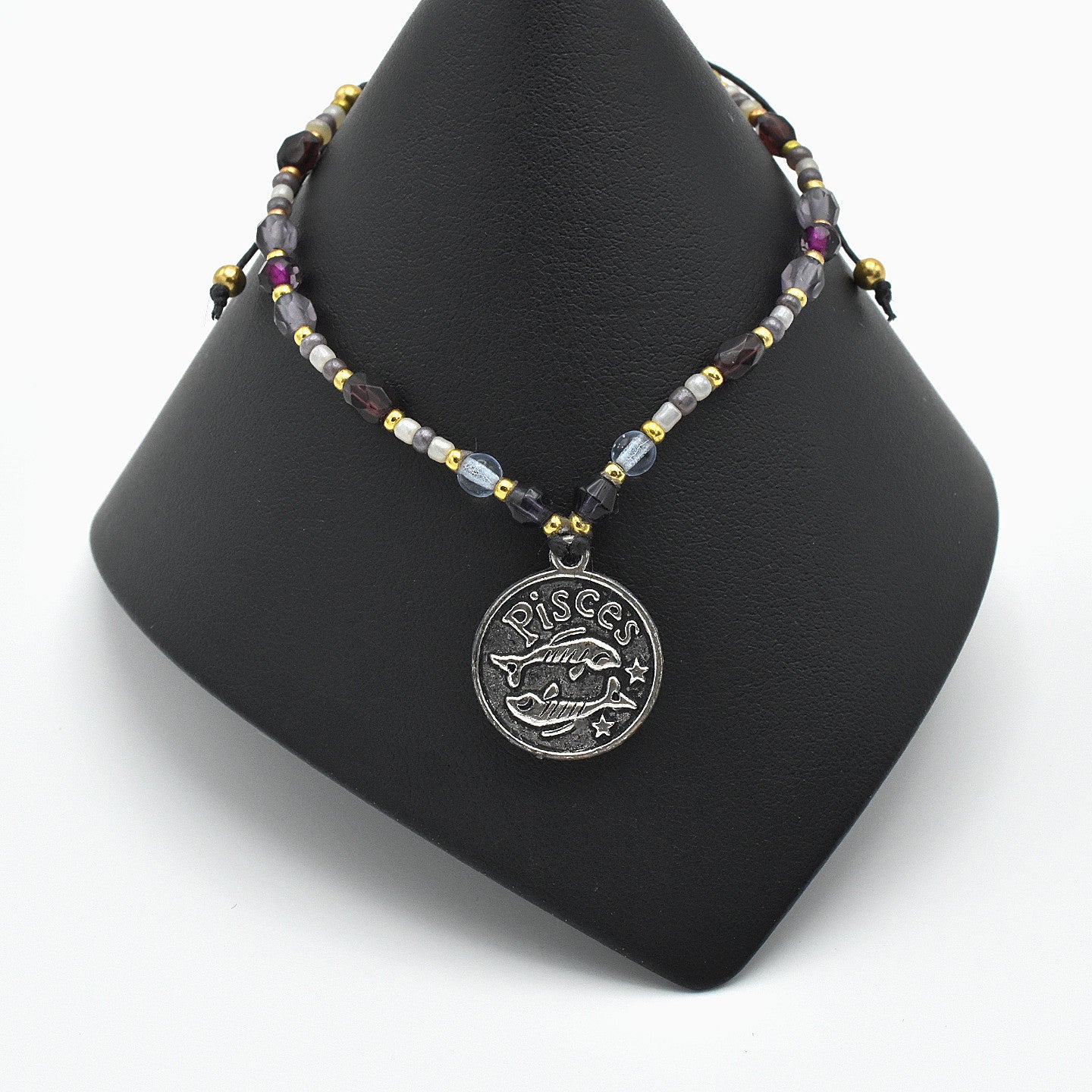 Handmade Pisces Zodiac Bracelet – Adjustable – One of One