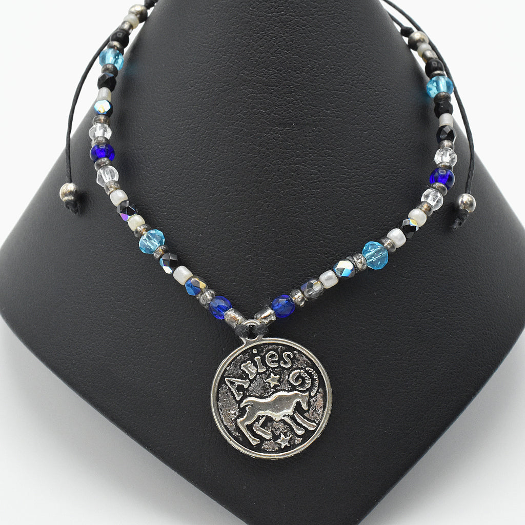 Handmade Aries Astrology Bracelet – Adjustable – One of One