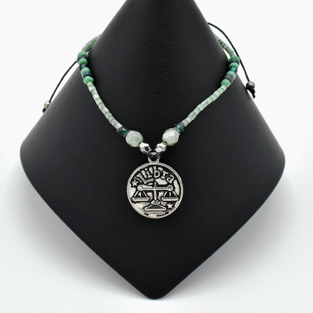 Handmade Libra Astrology Bracelet – Adjustable – One of One