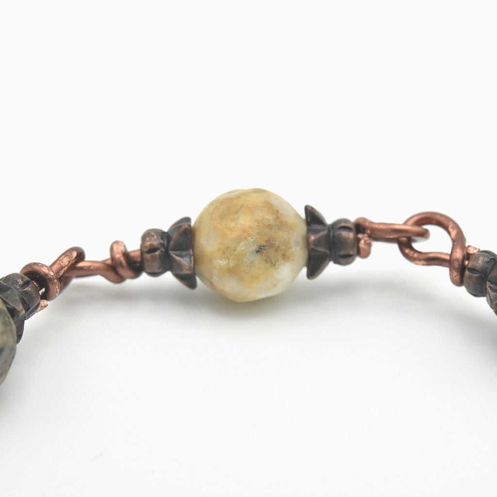 Handmade Copper & Marble Pocket Chaplet – One of One