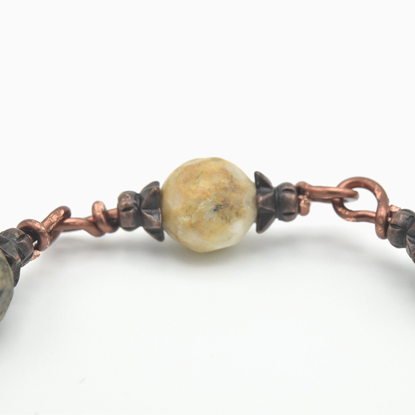 Handmade Copper & Marble Pocket Chaplet – One of One