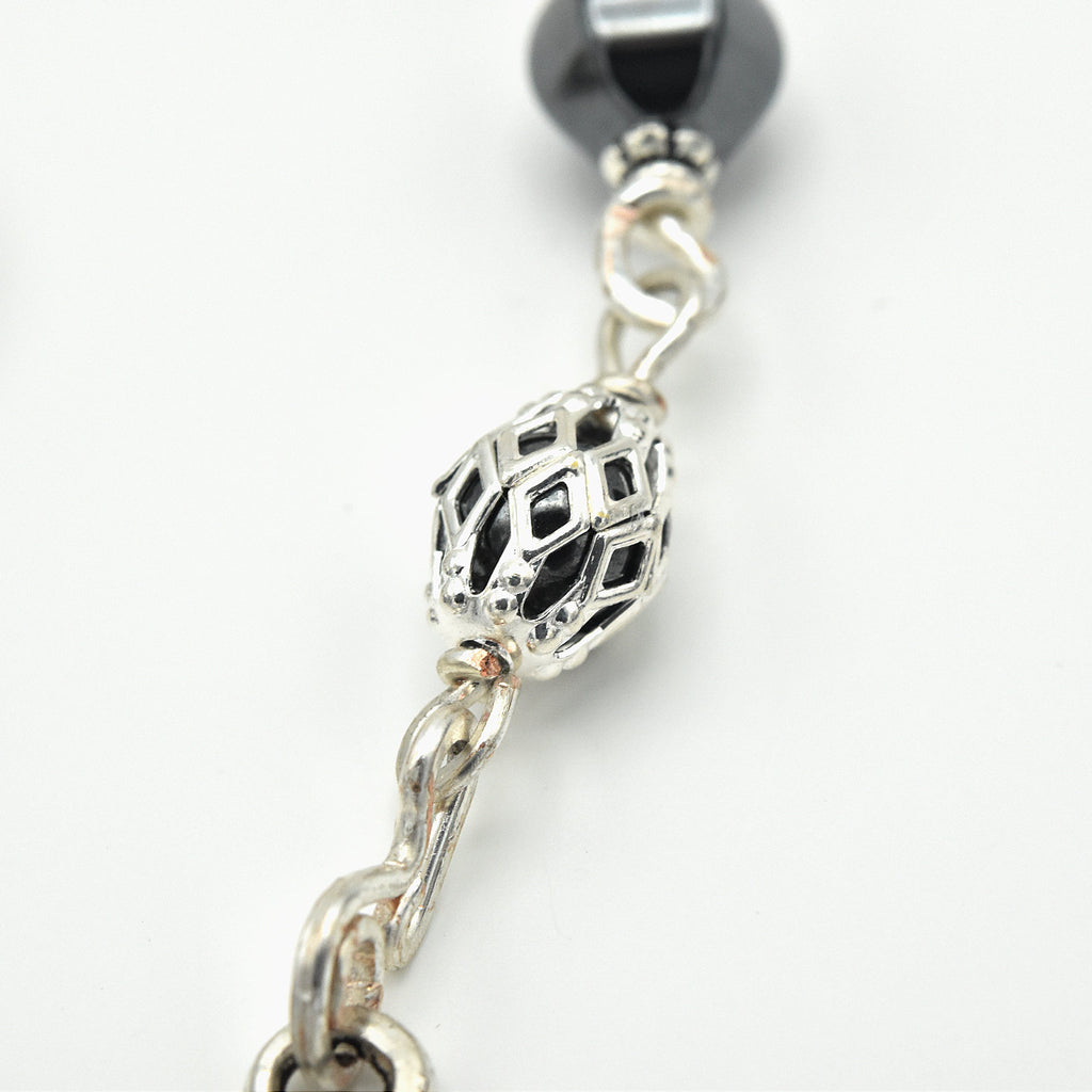 Handmade Silver-Plated Hemalyke Pocket Chaplet – One of One (12″ Length)