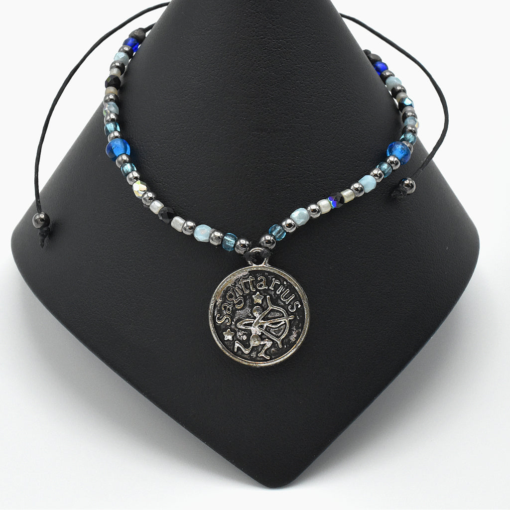 Handmade Sagittarius Astrology Bracelet – Adjustable – One of One