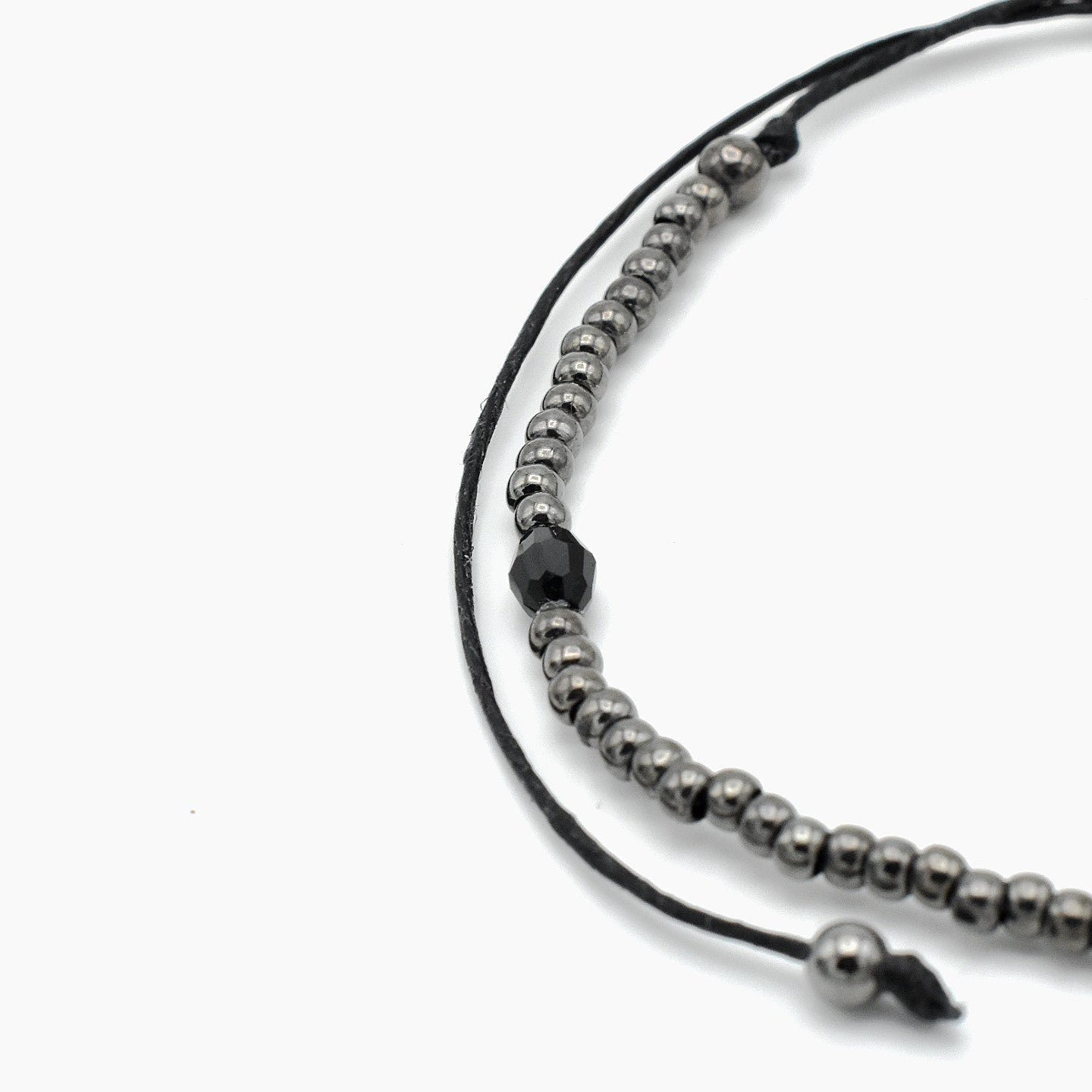 Handmade Capricorn Zodiac Hematite Bracelet – Adjustable – One of One