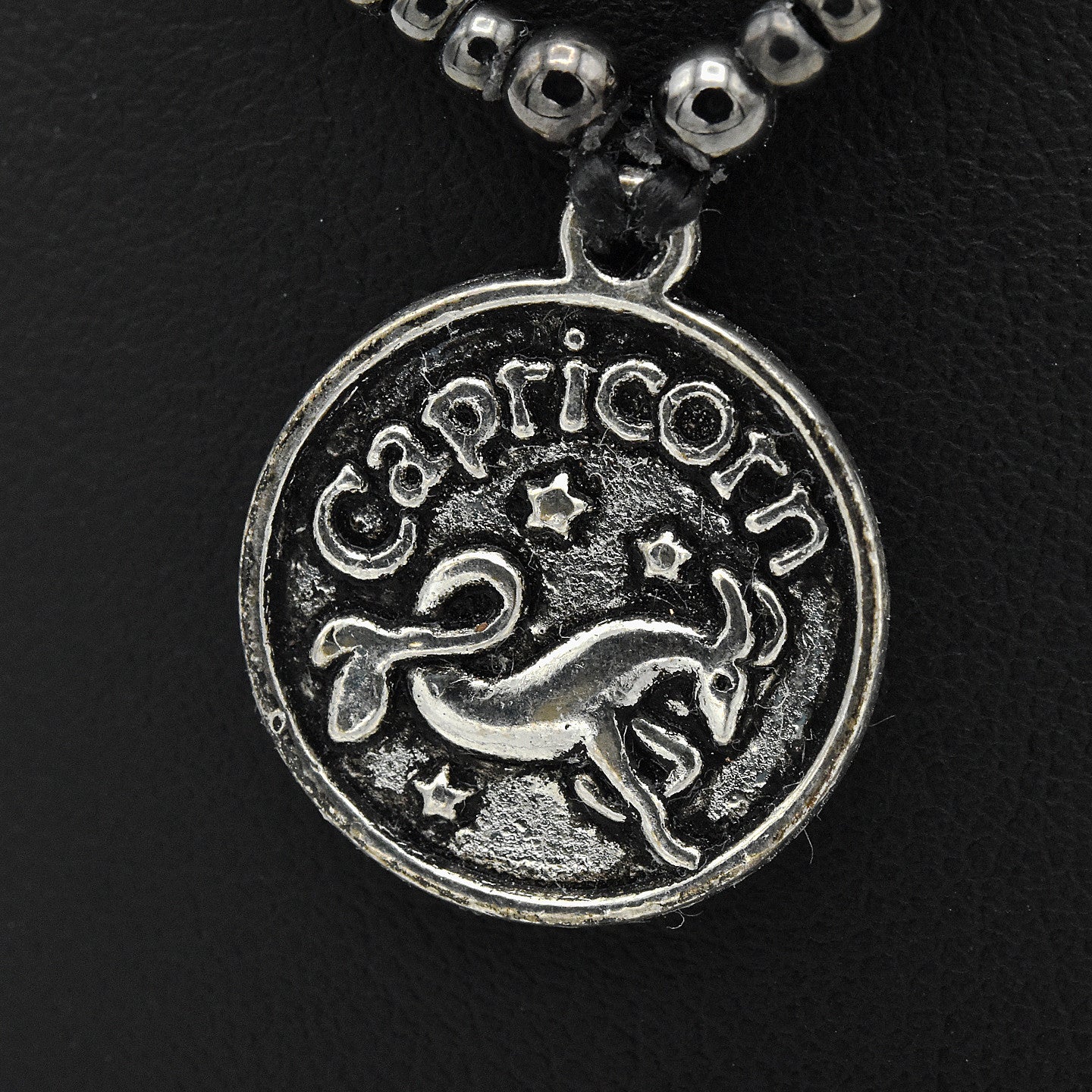 Handmade Capricorn Zodiac Hematite Bracelet – Adjustable – One of One