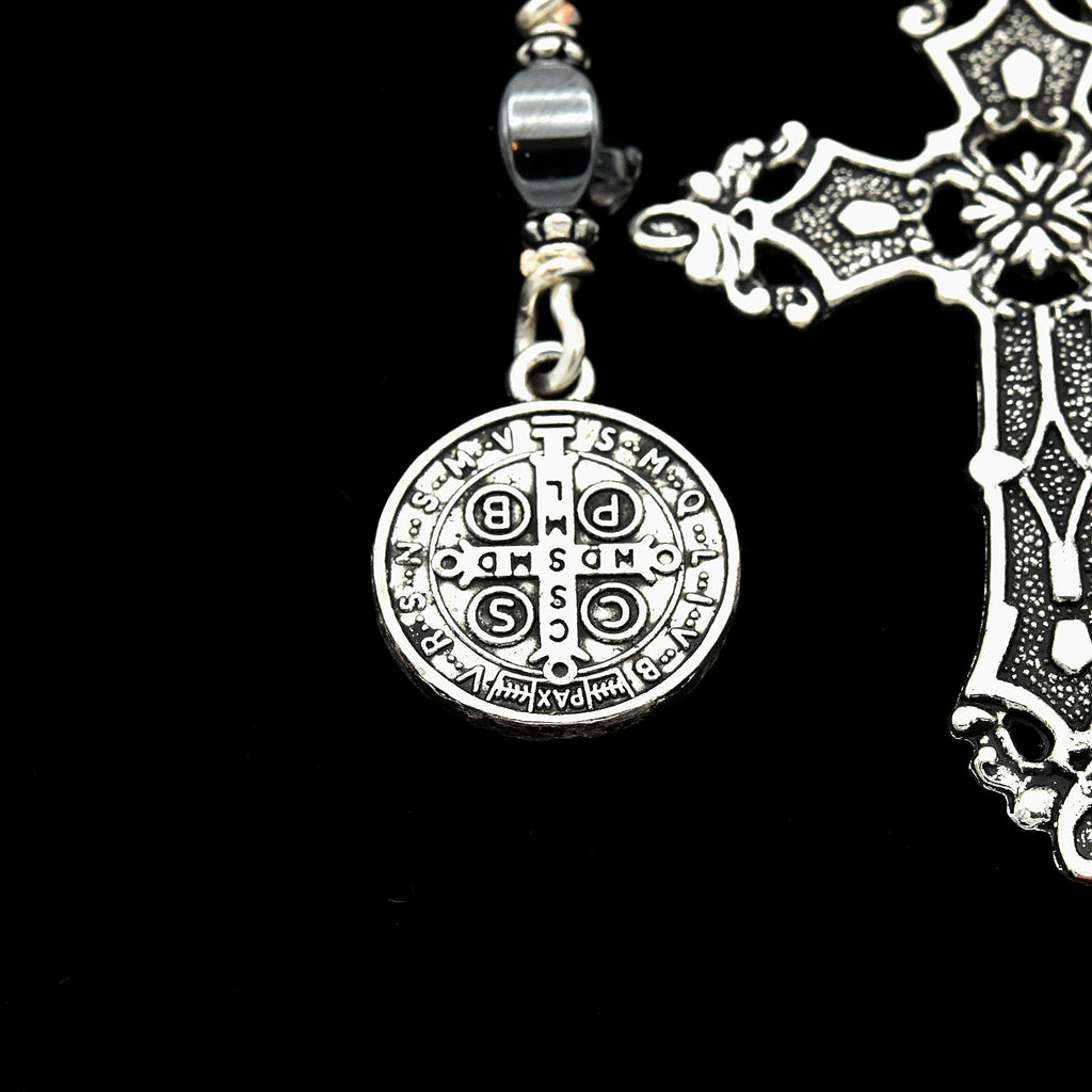 Handmade Silver-Plated Hemalyke Pocket Chaplet – One of One (12″ Length)