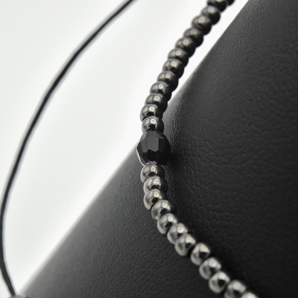 Handmade Capricorn Astrology Hematite Bracelet – Adjustable – One of One