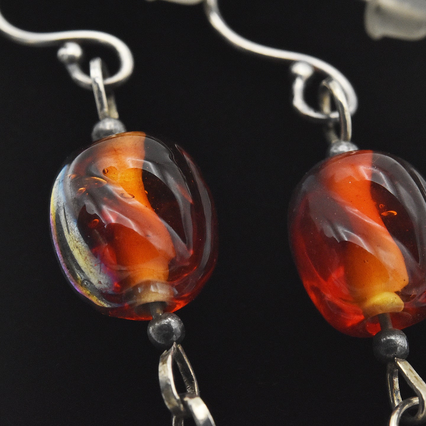 Handmade Lip Shell & Freshwater Pearl Dangle Earrings – One of One (3" Length)