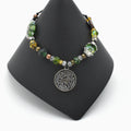 Handmade Taurus Astrology Bracelet – Millefiori Glass – Adjustable – One of One