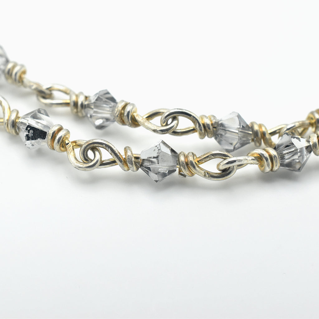 Handmade Sterling Silver & Jasper Five-Decade Rosary – One of One (21″ Length)