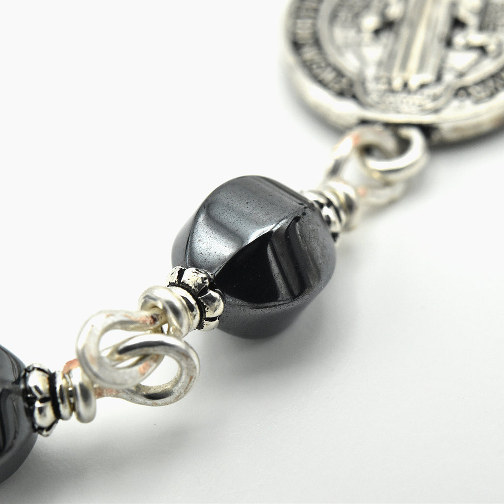 Handmade Silver-Plated Hemalyke Pocket Chaplet – One of One (12″ Length)