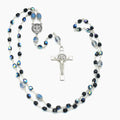 Handmade Silver-Plated Iridescent Five-Decade Rosary – One of One (22.5″ Length)