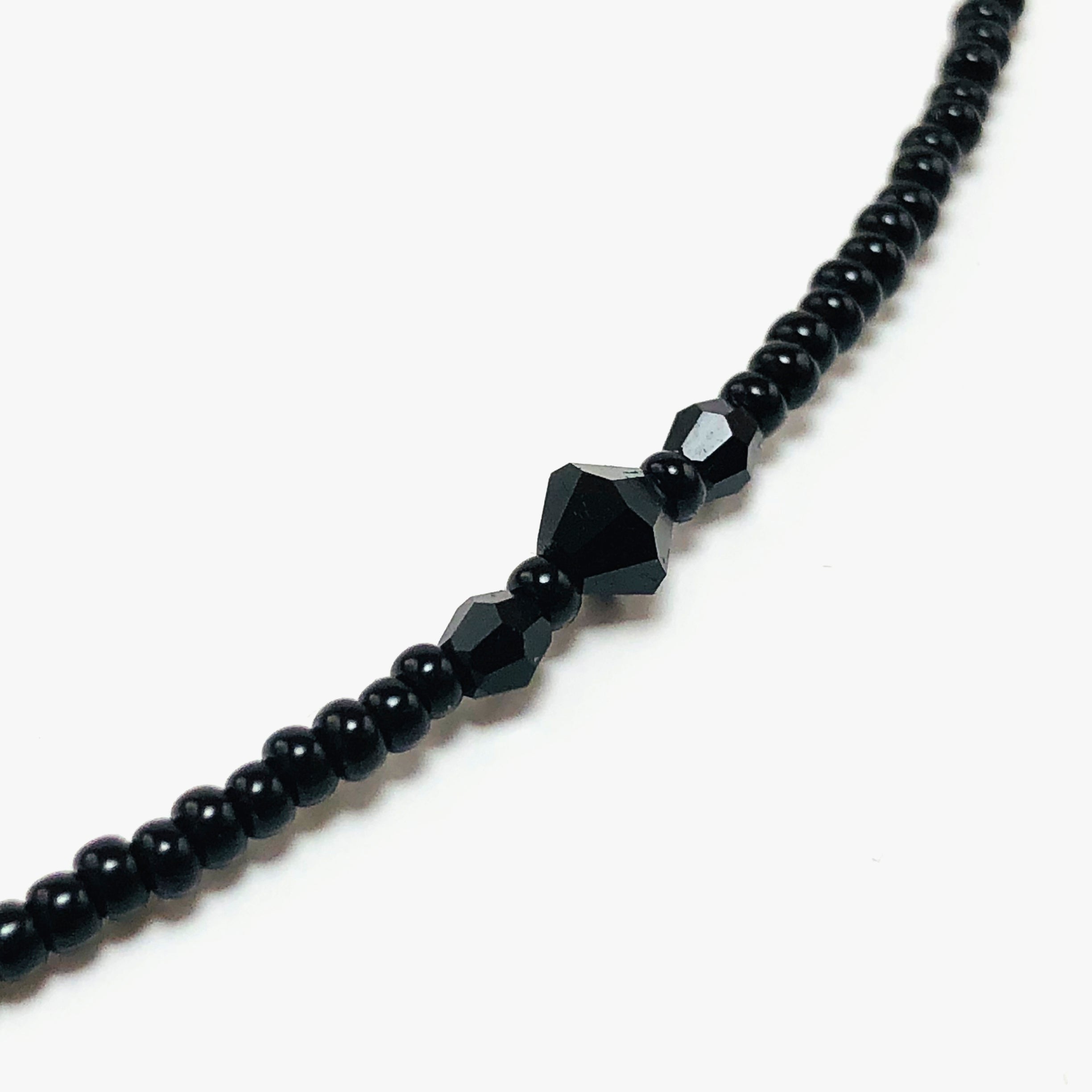 Handcrafted Lampwork Glass Floral Heart Choker Necklace with Swarovski Crystals, Natural Stones & Copper Accents – 16"