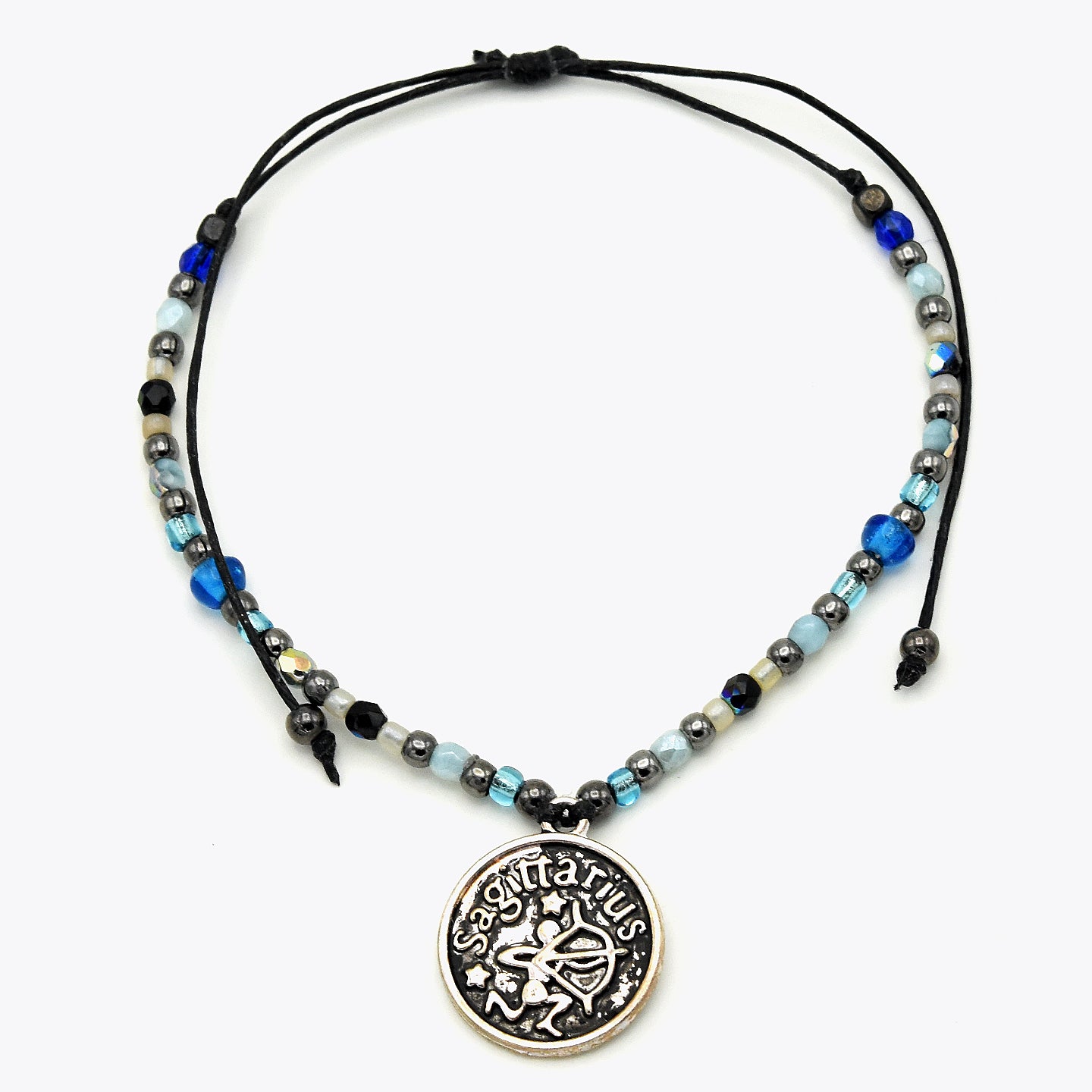 Handmade Sagittarius Astrology Bracelet – Adjustable – One of One
